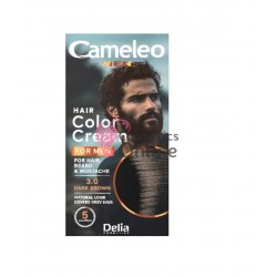 Vopsea pentru par, barba si mustata 3.0 Dark Brown, Cameleo 60 ml